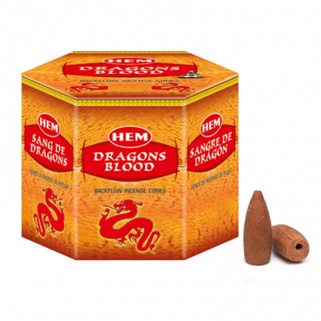Sangue di Drago 40 Coni incenso a riflusso Hem Dragon Blood Backflow