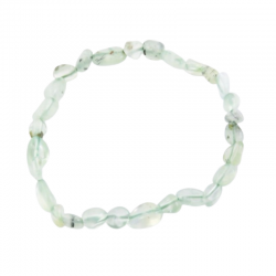 Prehnite Pietre Burattate Braccialetto Pietra Naturale