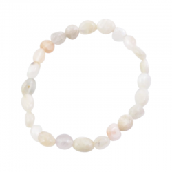 Pietra di Luna Pietre Burattate Braccialetto Pietra Naturale