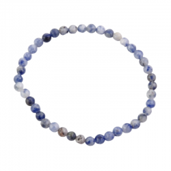 Braccialetto Sodalite perline da 4mm in pietra naturale