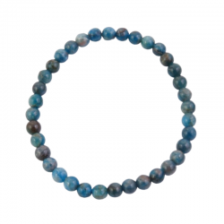 Braccialetto Apatite perline da 6mm in pietra naturale