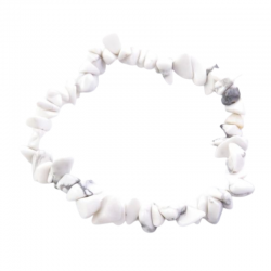 Braccialetto Howlite in Chips Pietra Naturale