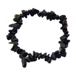 Braccialetto Onice Nero in Chips Pietra Naturale