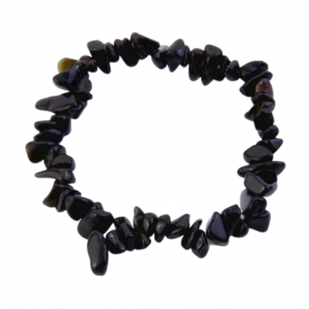 Braccialetto Onice Nero in Chips Pietra Naturale