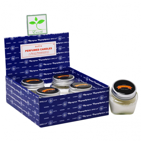 Super Hit Candela profumata in Vetro Satya Earth - 30gr.