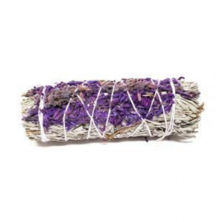 Salvia Bianca & Lavanda Viola Smudge White Sage & Purple Lavender - (10-12cm - 25-30gr.)