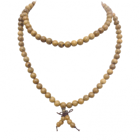 Mala Tibetano in Legno di Sandalo - 108 grani da 6mm