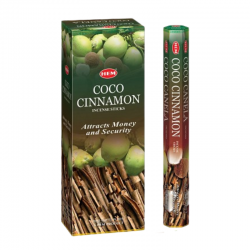 Cocco e Cannella 20 Bastoncini incenso Hem Coco Cinnamon Masala