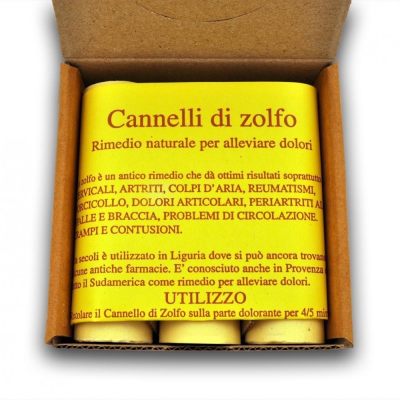 Cannelli di zolfo - Scatola da 3 pezzi
