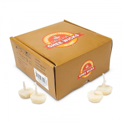 Candele al Ghee puro (60 pezzi x 2,5cm cadauno) - 170gr.