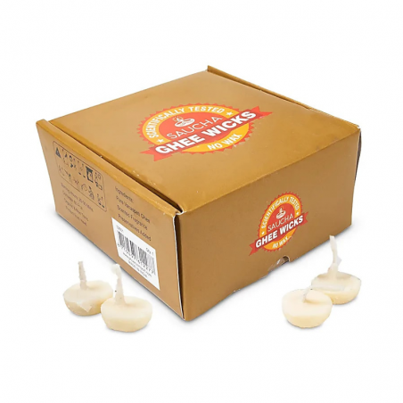 Candele al Ghee puro (60 pezzi x 2cm cadauno) - 160gr.
