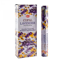 Copal e Lavanda 20 Bastoncini incenso Hem Masala