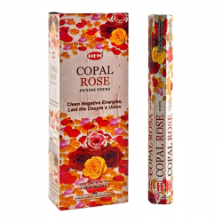 Copale e Rosa 20 Bastoncini incenso Hem Copal Rose Masala