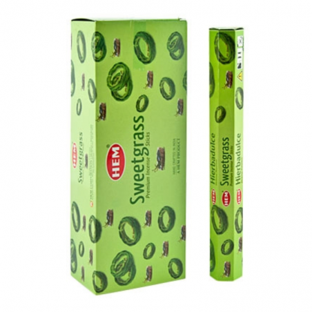 Erba Dolce 20 Bastoncini incenso Hem Sweetgrass Masala