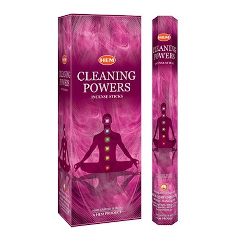 Poteri di Pulizia 20 Bastoncini incenso Hem Cleaning Powers Masala