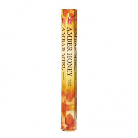 Ambra e Miele 20 Bastoncini incenso Hem Amber Honey Masala