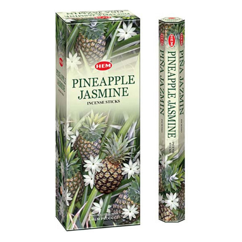Ananas e Gelsomino 20 Bastoncini incenso Hem Pineapple Jasmine Masala