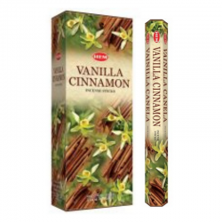 Vaniglia e Cannella 20 Bastoncini incenso Hem Vanilla Cinnamon Masala