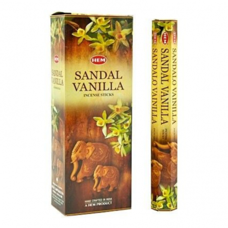 Sandalo e Vaniglia 20 Bastoncini incenso Hem Sandal Vanilla Masala