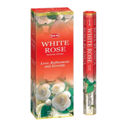 Rosa Bianca 20 Bastoncini incenso Hem White Rose
