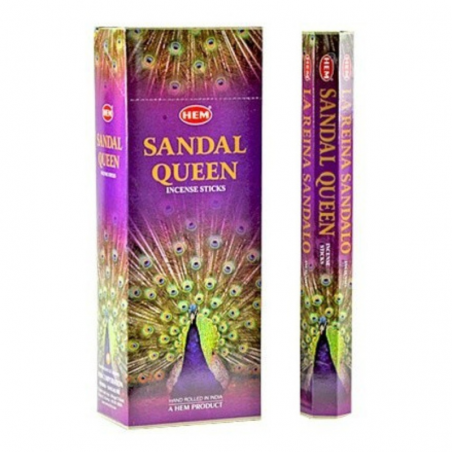 La regina del sandalo 20 Bastoncini incenso Hem Sandal Queen Masala