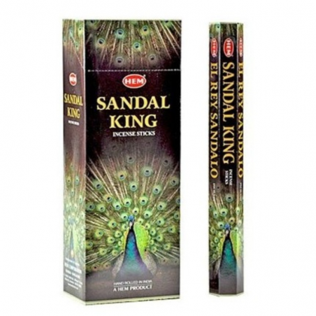 Il re del sandalo 20 Bastoncini incenso Hem Sandal King Masala