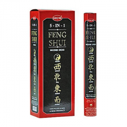 Feng shui 5 in 1 - 20 Bastoncini incenso Hem Masala