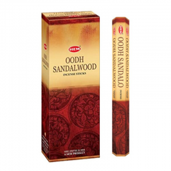 Oudh e Legno di Sandalo 20 Bastoncini incenso Hem Oodh Sandalwood