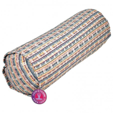 Bolster Yoga in Cotone - Arcobaleno