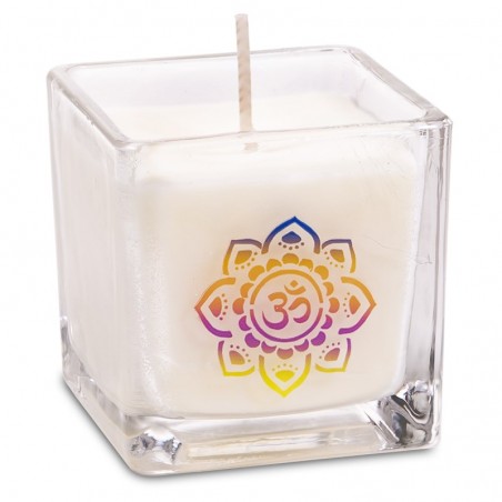 Gelsomino e Muschio Candela profumata Ohm in cera di colza - (6 x 6 x 6cm - ± 25 ore)