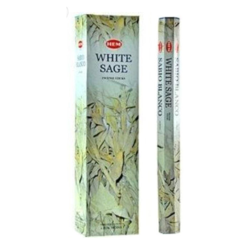 Salvia Bianca 10 Bastoni XL incenso Hem White Sage Garden Masala