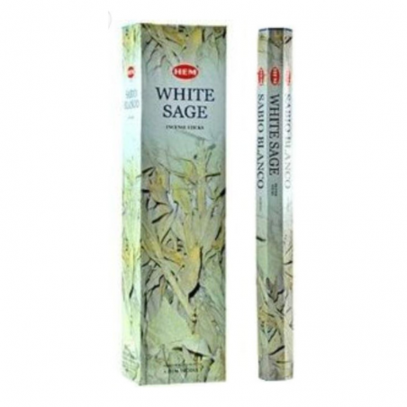 Salvia Bianca 10 Bastoni XL incenso Hem White Sage Garden Masala