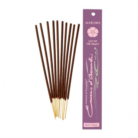 Mughetto 10 Bastoncini incenso Auroville Maroma Lilly of the Valley