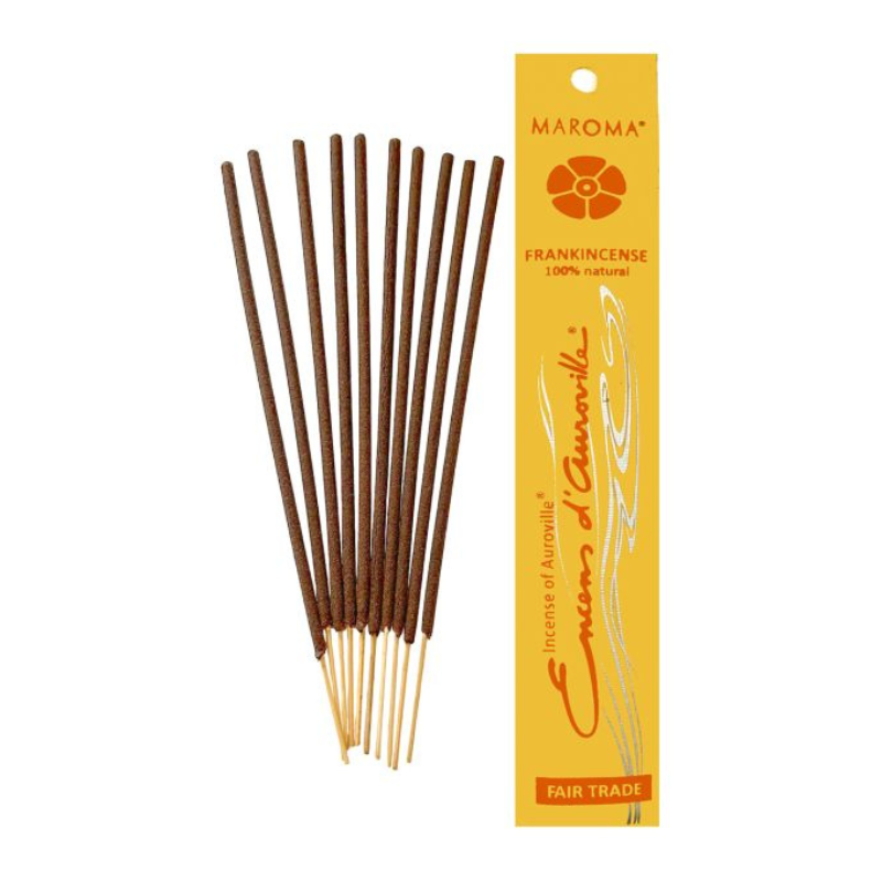 Franchincenso 10 Bastoncini incenso Auroville Maroma Frankincense