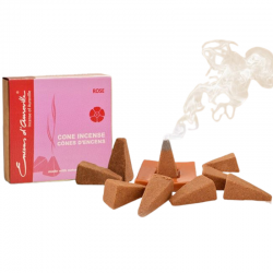 Rosa 10 Coni incenso Maroma d'Auroville Rose