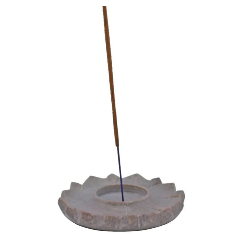 Porta Candela e Bastoncini incenso in Pietra Ollare Naturale - Loto