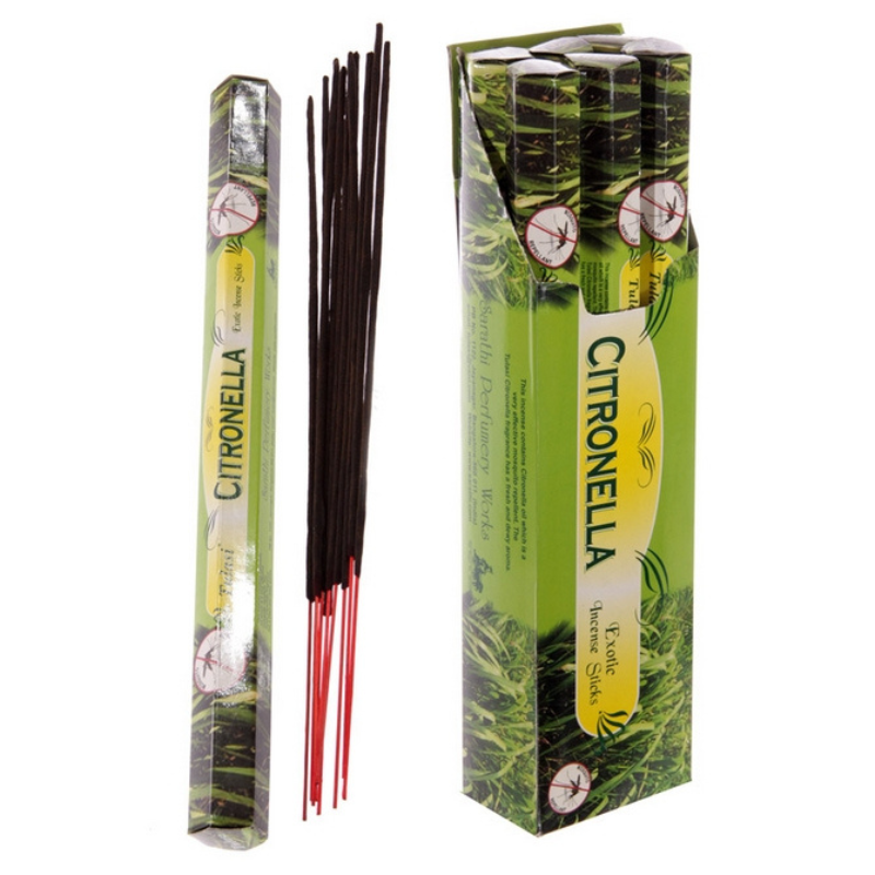 Citronella 10 Bastoni XL incenso Tulasi Citronella Garden Masala