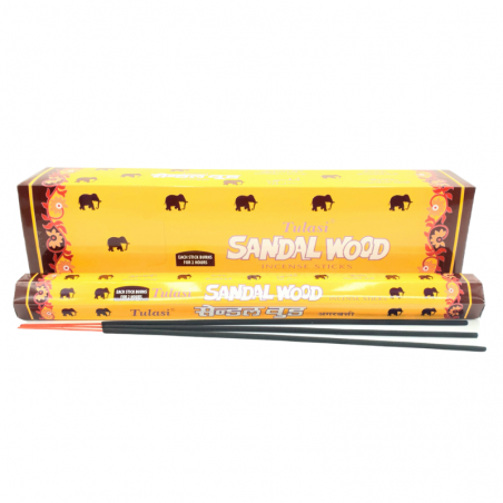 Sandalo 10 Bastoni XL incenso Tulasi Sandalwood Garden Masala