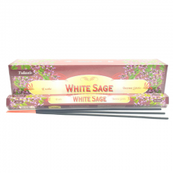 Salvia Bianca 10 Bastoni XL incenso Tulasi White Sage Garden Masala