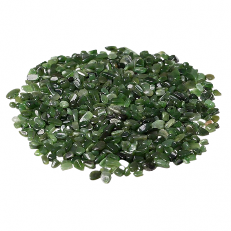 Giada Verde Intenso Sacchetto Chips Pietre Burattate (± 6 /8 mm) - 50gr.