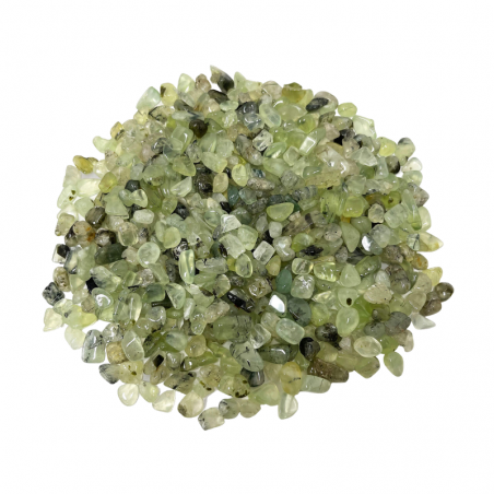 Prehnite Sacchetto Chips Pietre Burattate (± 4 / 7mm) - 50gr.