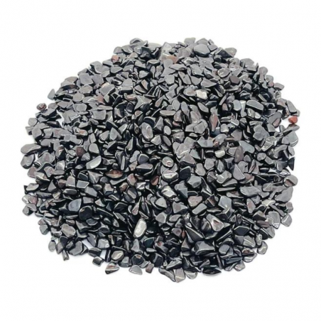Ematite Sacchetto Chips Pietre Burattate (± 5/8mm) - 50gr.