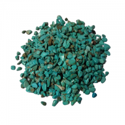 Turchesite Sacchetto Chips Pietre Burattate (± 4 / 7mm) - 50gr.