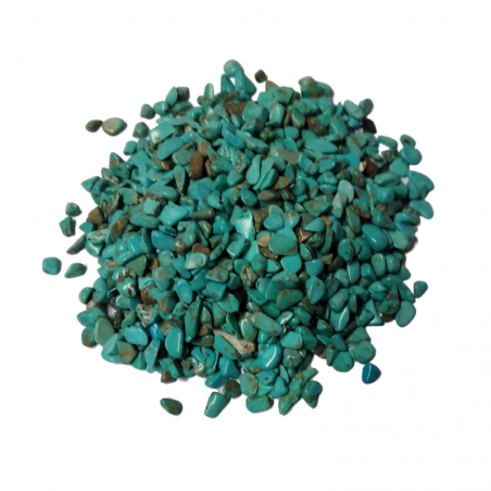 Turchesite Sacchetto Chips Pietre Burattate (± 4 / 7mm) - 50gr.