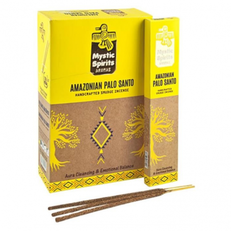 Palo Santo Amazzonia 8 Bastoni Smudge incenso Hari Darshan Mystic Spirits Masala