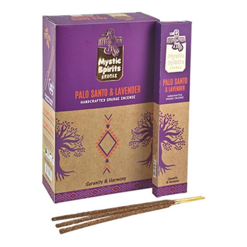 Palo Santo & Lavanda 8 Bastoni Smudge incenso Hari Darshan Mystic Spirits Masala