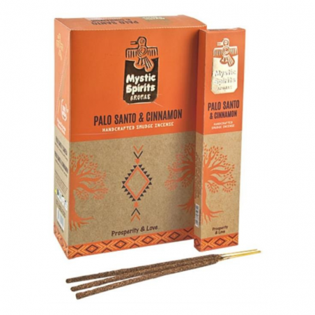 Palo Santo & Cannella 8 Bastoni Smudge incenso Hari Darshan Mystic Spirits Masala