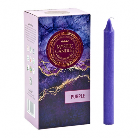Candela Rituali da Tavolo Goloka alta qualità (13 x 1,3cm) - Viola