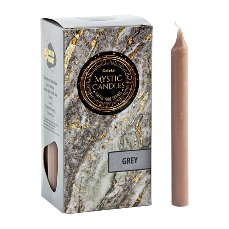 Candela Rituali da Tavolo Goloka alta qualità (13 x 1,3cm) - Grigia