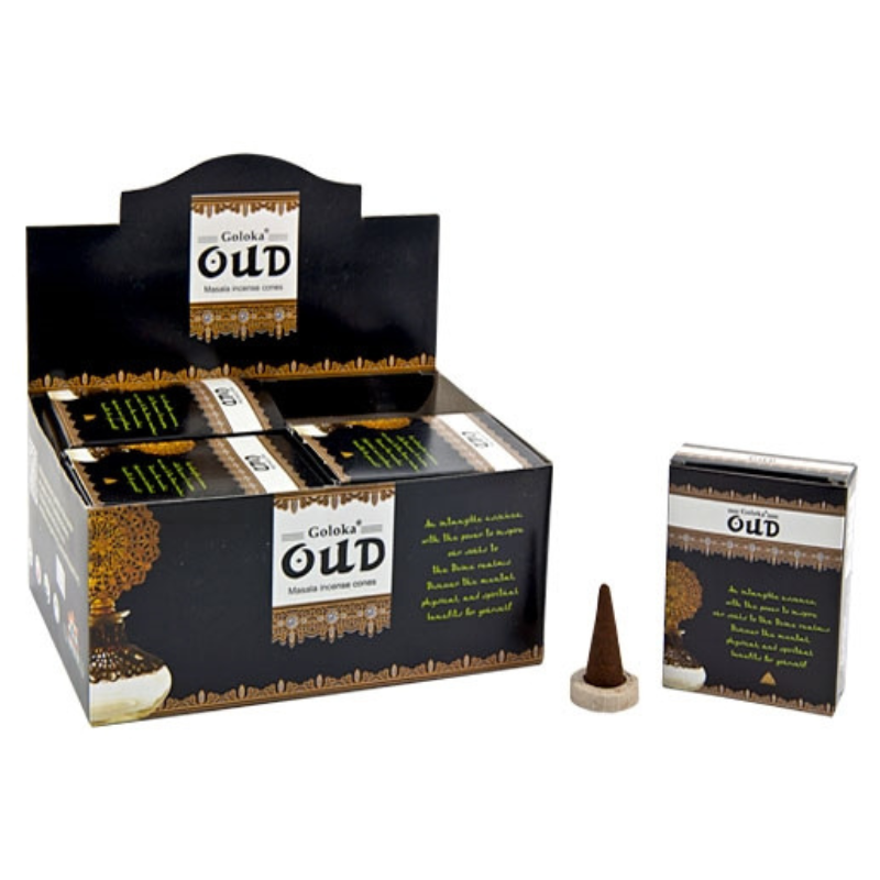 Oud 10 Coni Incenso Dhoop Goloka Oudh Masala